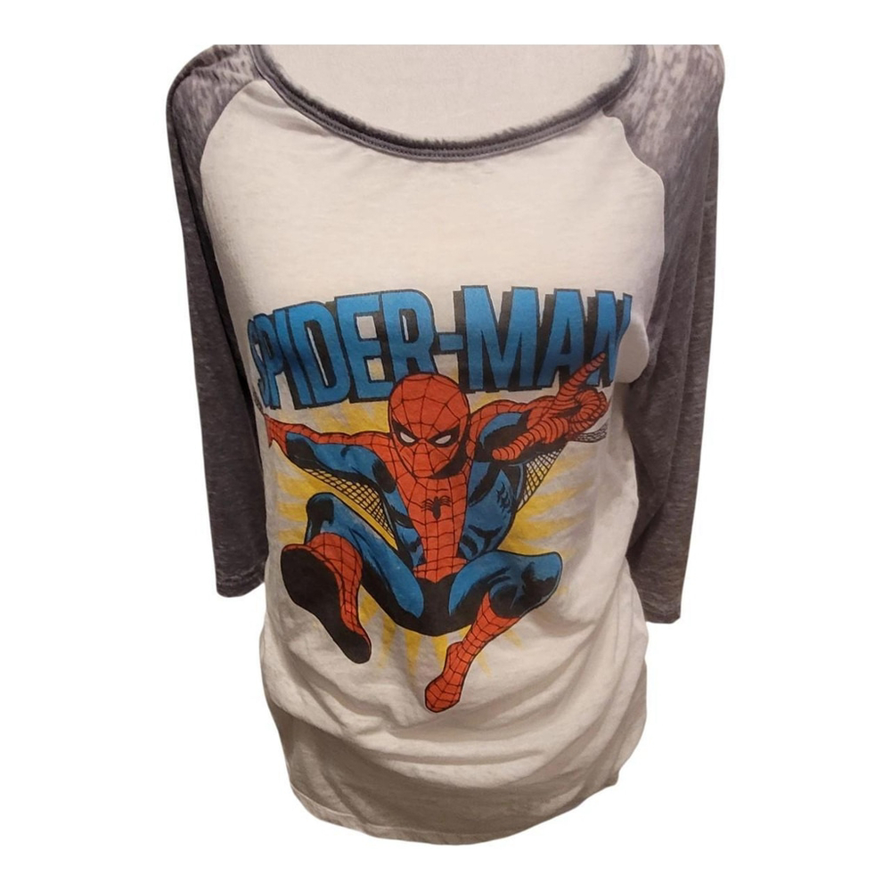 Grey and white Marvel Spider-Man burnout tee #SpiderMan‎
